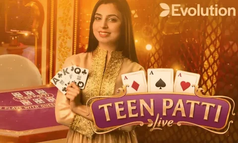 Teen Patti live dealer room, one of the card games on the Tiger365 home page