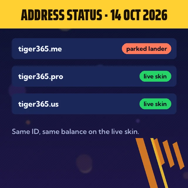 Address Status 14 Oct 2026 graphic: status rows: .me parked, .pro and .us live